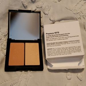 Kosas Pressed Powder Blush/Hiliter Duo Papaya 1972